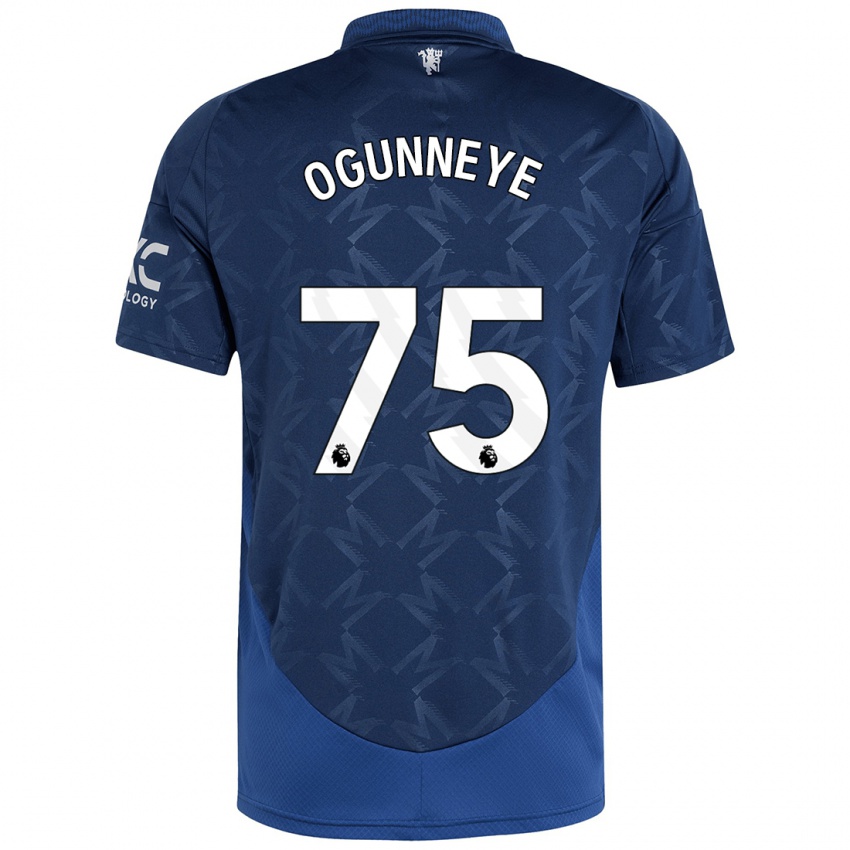 Niño Camiseta Habeeb Ogunneye #75 Índigo 2ª Equipación 2024/25 La Camisa Argentina