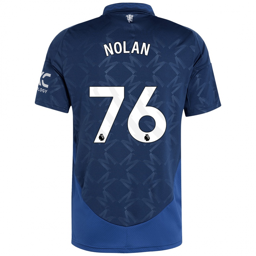 Niño Camiseta James Nolan #76 Índigo 2ª Equipación 2024/25 La Camisa Argentina