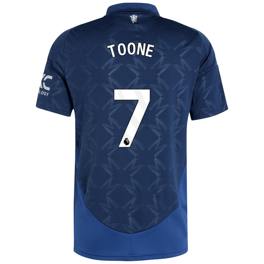 Niño Camiseta Ella Toone #7 Índigo 2ª Equipación 2024/25 La Camisa Argentina