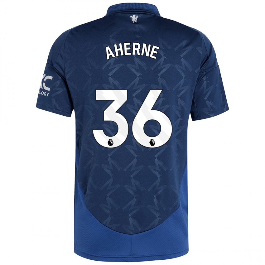 Niño Camiseta Alyssa Aherne #36 Índigo 2ª Equipación 2024/25 La Camisa Argentina