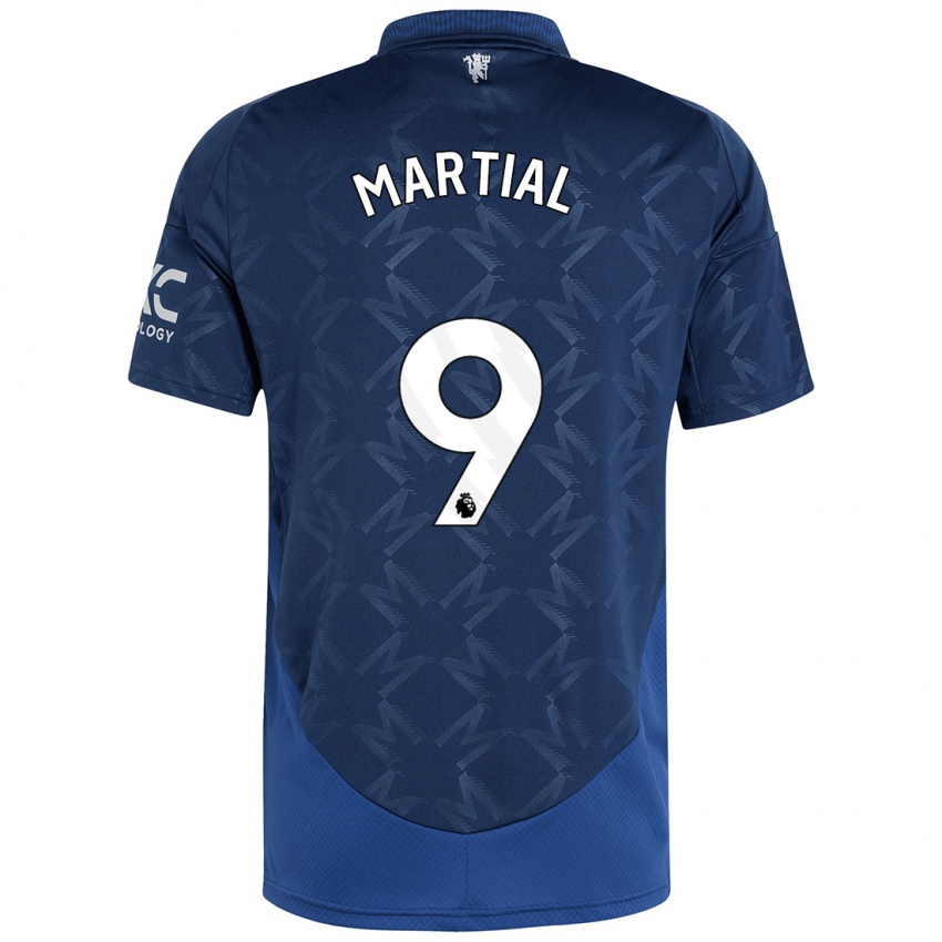 Niño Camiseta Anthony Martial #9 Índigo 2ª Equipación 2024/25 La Camisa Argentina