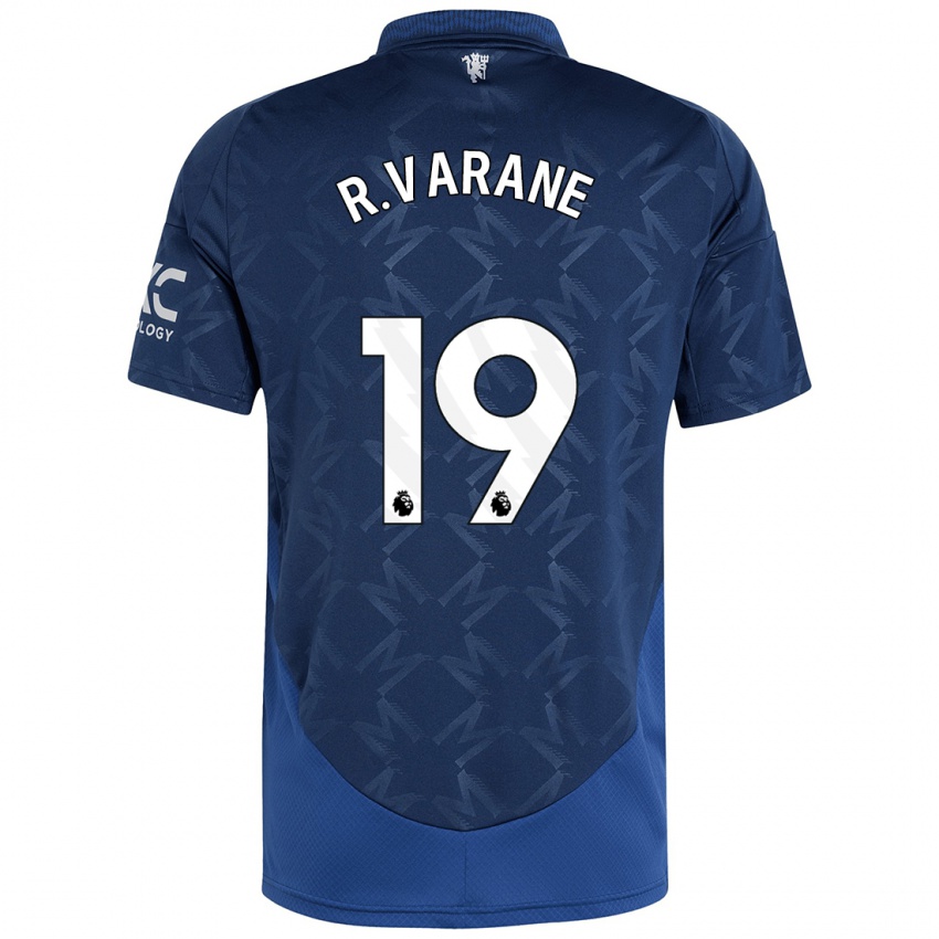 Niño Camiseta Raphael Varane #19 Índigo 2ª Equipación 2024/25 La Camisa Argentina