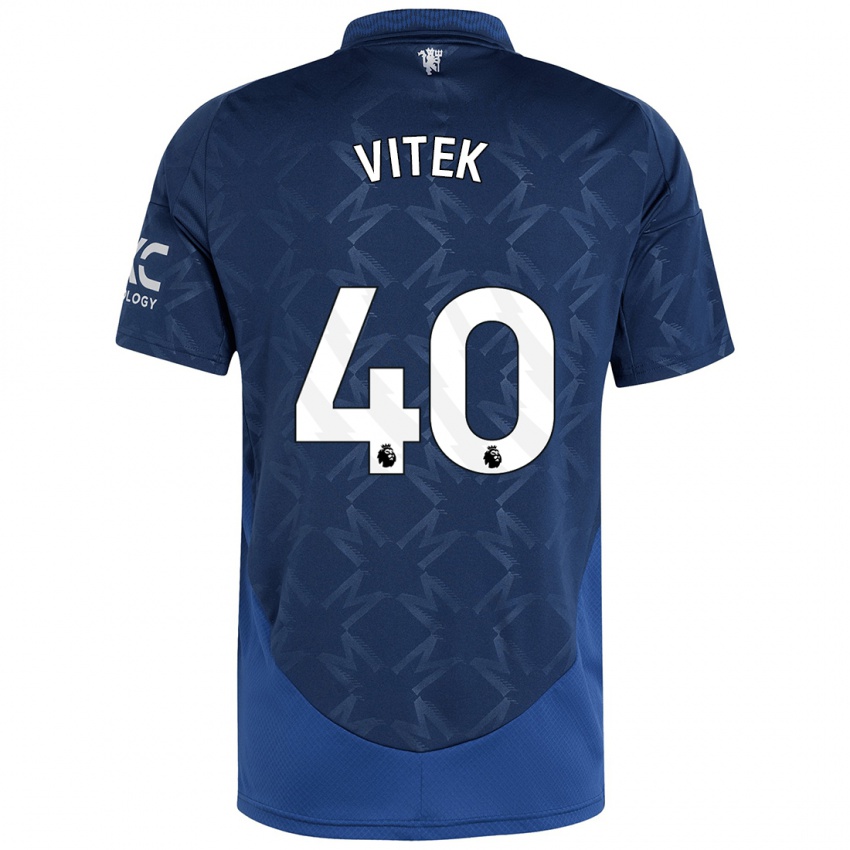 Niño Camiseta Radek Vitek #40 Índigo 2ª Equipación 2024/25 La Camisa Argentina