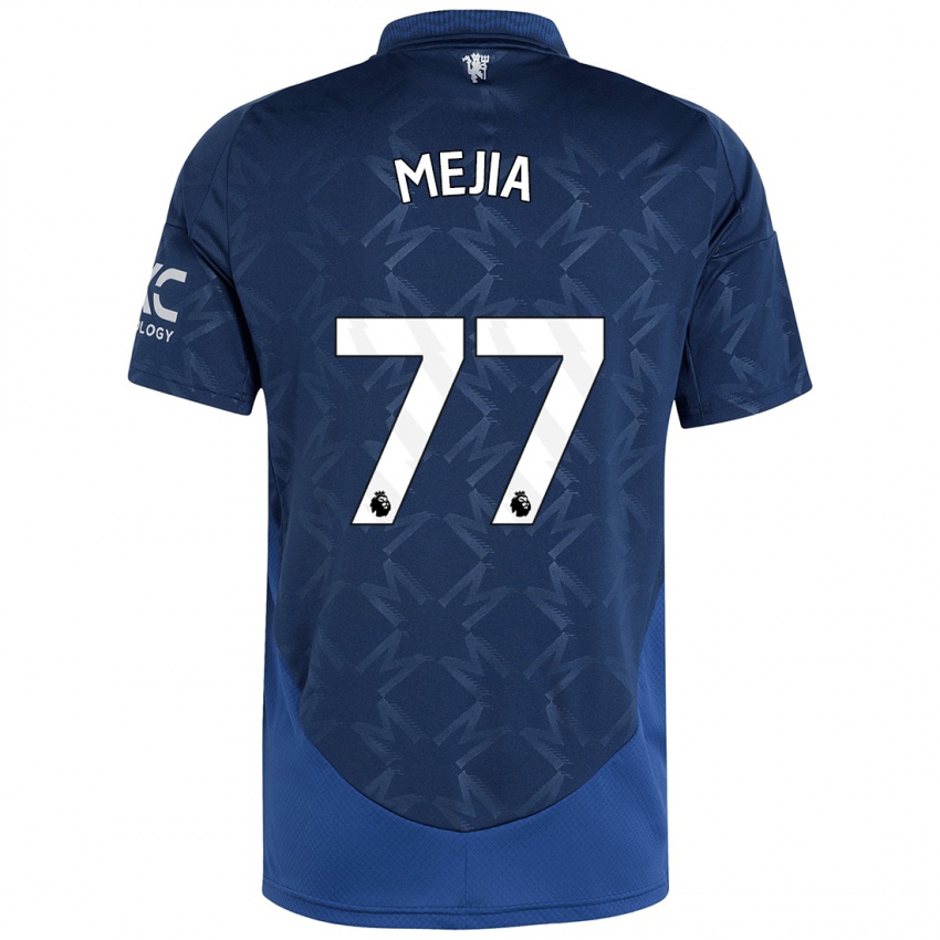 Niño Camiseta Mateo Mejia #77 Índigo 2ª Equipación 2024/25 La Camisa Argentina