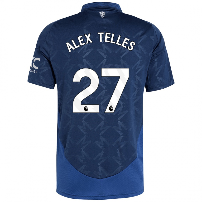 Niño Camiseta Alex Nicolao Telles #27 Índigo 2ª Equipación 2024/25 La Camisa Argentina