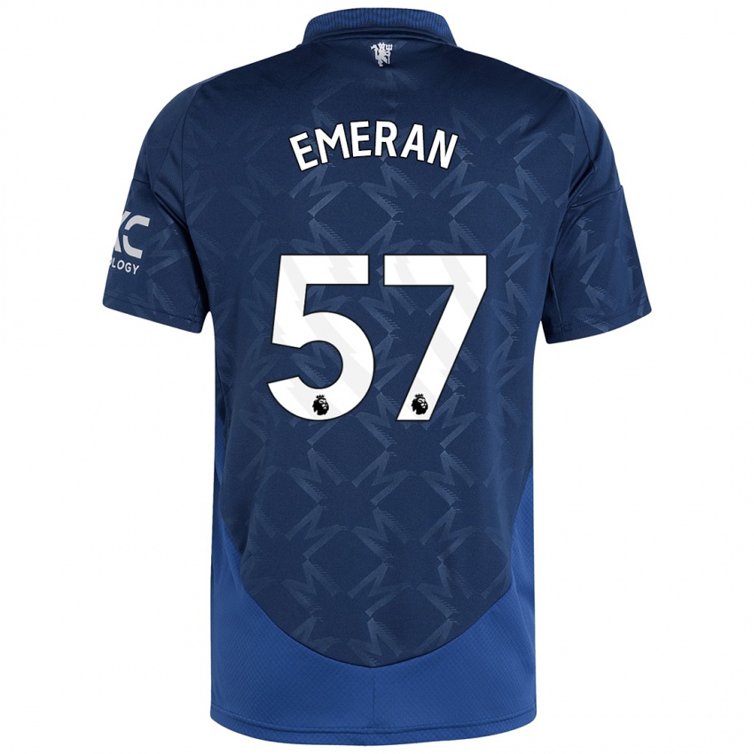 Niño Camiseta Noam Emeran #57 Índigo 2ª Equipación 2024/25 La Camisa Argentina