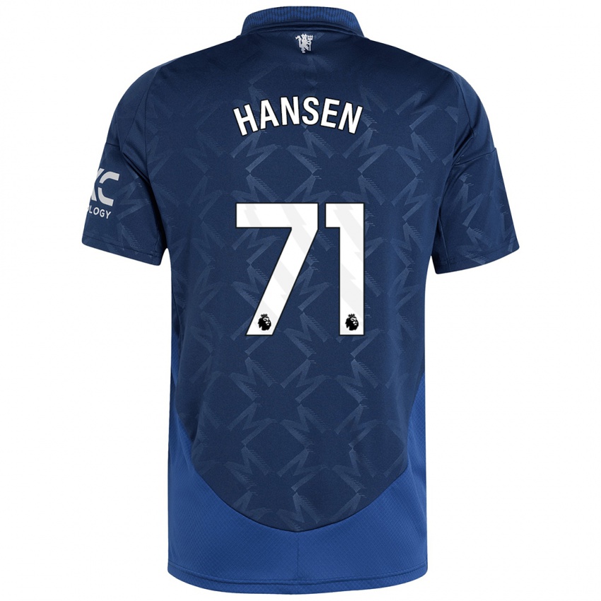 Niño Camiseta Isak Hansen-Aaroen #71 Índigo 2ª Equipación 2024/25 La Camisa Argentina