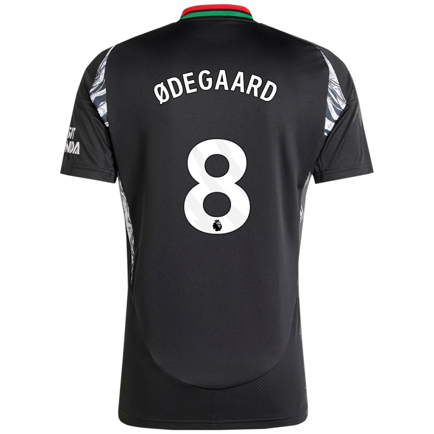 Niño Camiseta Martin Odegaard #8 Negro 2ª Equipación 2024/25 La Camisa Argentina