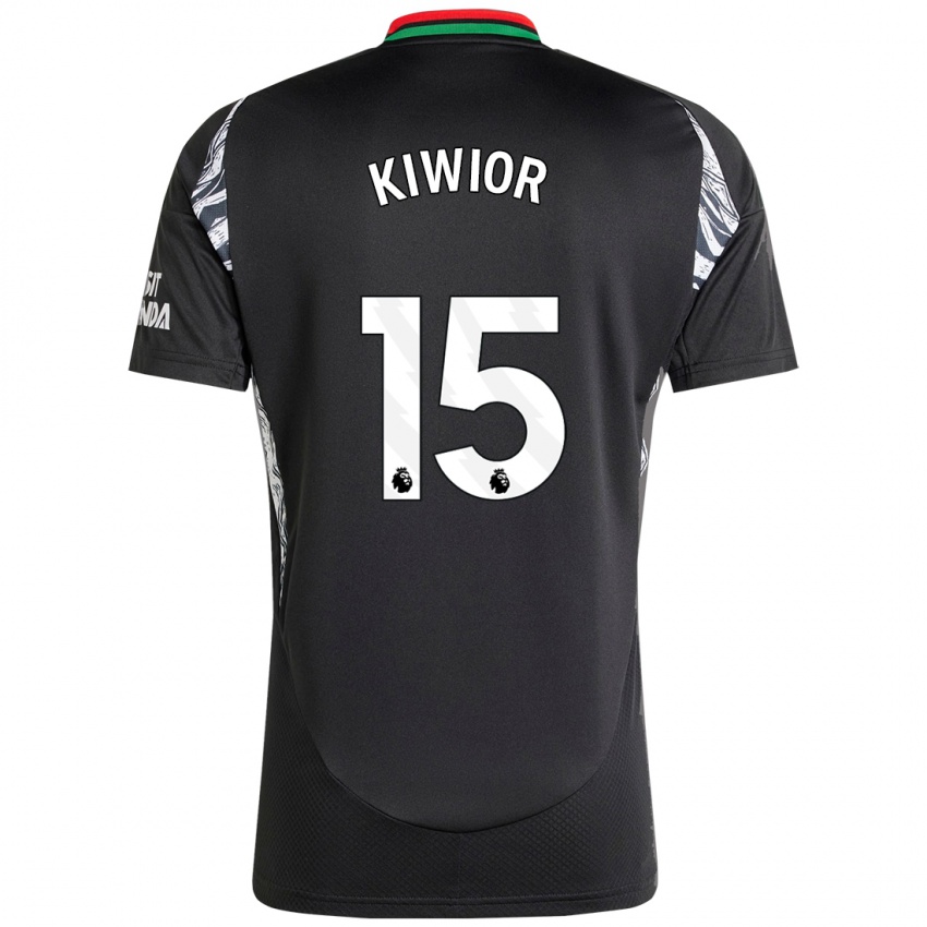 Niño Camiseta Jakub Kiwior #15 Negro 2ª Equipación 2024/25 La Camisa Argentina