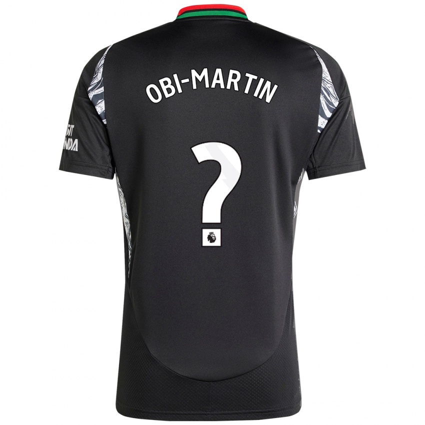 Niño Camiseta Chido Obi-Martin #0 Negro 2ª Equipación 2024/25 La Camisa Argentina