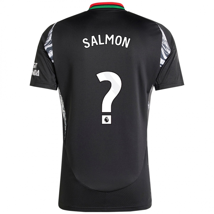 Niño Camiseta Marli Salmon #0 Negro 2ª Equipación 2024/25 La Camisa Argentina