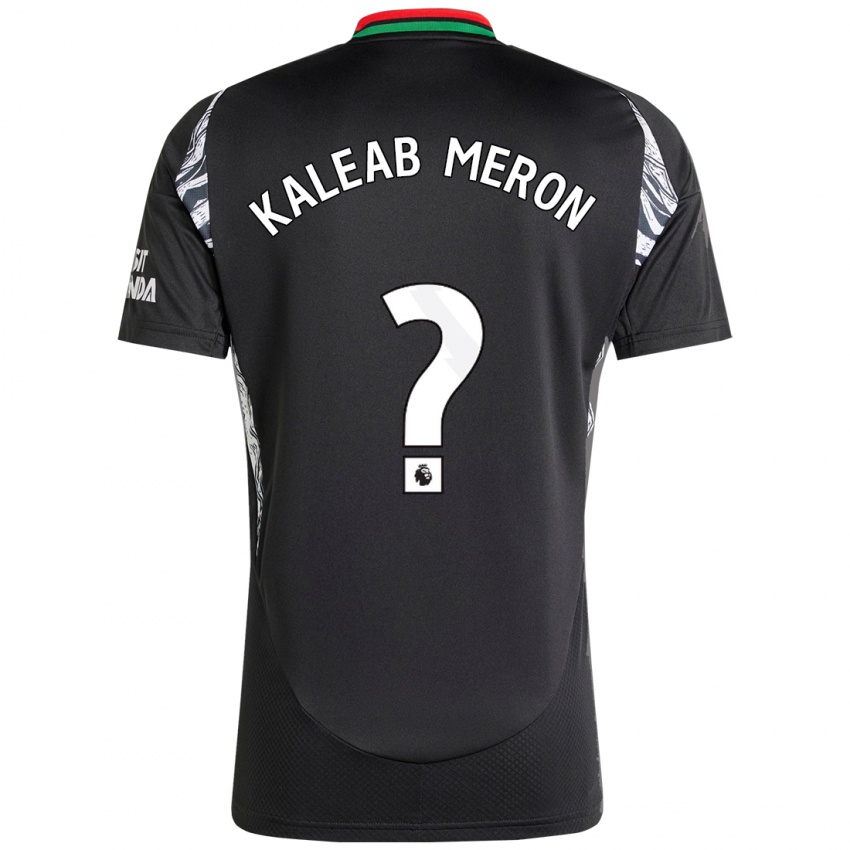 Niño Camiseta Kaleab Meron #0 Negro 2ª Equipación 2024/25 La Camisa Argentina