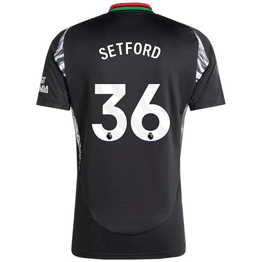 Niño Camiseta Tommy Setford #36 Negro 2ª Equipación 2024/25 La Camisa Argentina