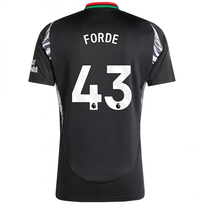 Niño Camiseta Romari Forde #43 Negro 2ª Equipación 2024/25 La Camisa Argentina