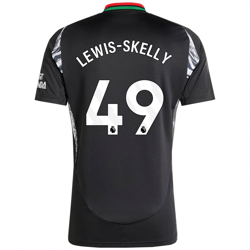 Niño Camiseta Myles Lewis-Skelly #49 Negro 2ª Equipación 2024/25 La Camisa Argentina