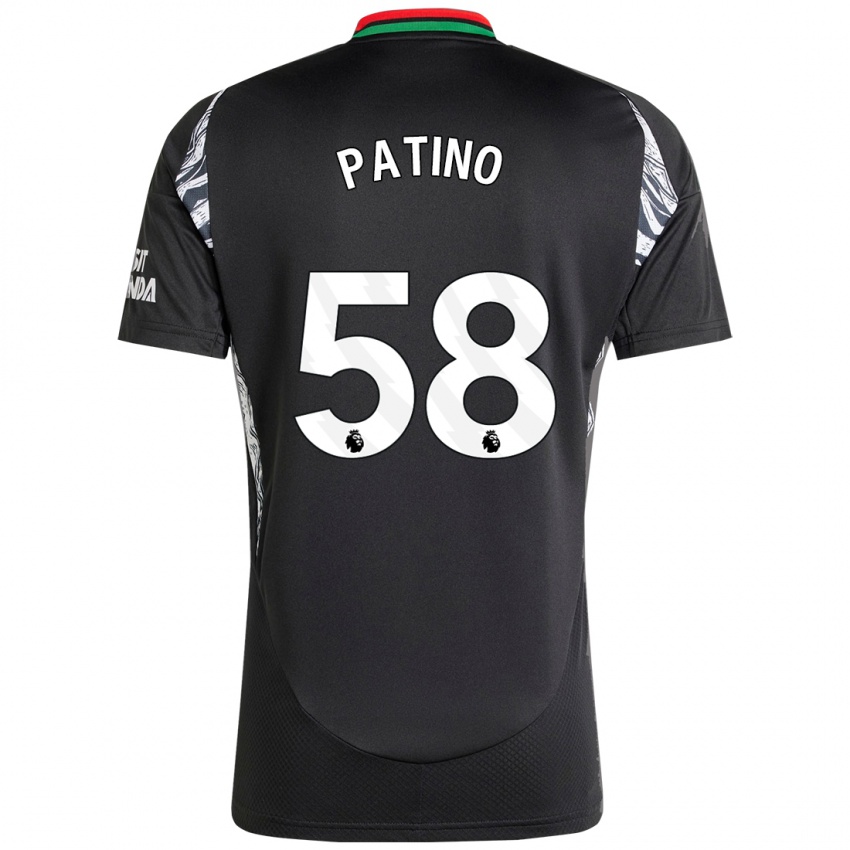 Niño Camiseta Charlie Patino #58 Negro 2ª Equipación 2024/25 La Camisa Argentina