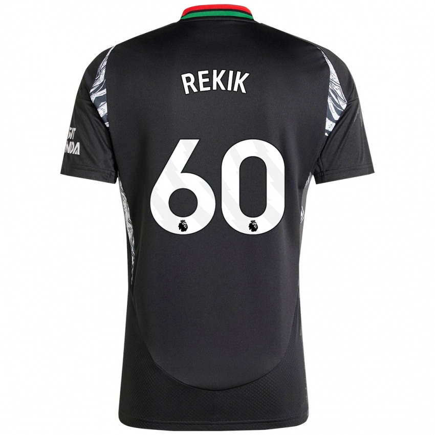 Niño Camiseta Omar Rekik #60 Negro 2ª Equipación 2024/25 La Camisa Argentina