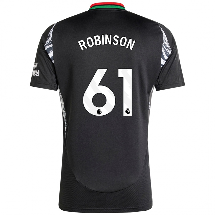 Niño Camiseta Josh Robinson #61 Negro 2ª Equipación 2024/25 La Camisa Argentina