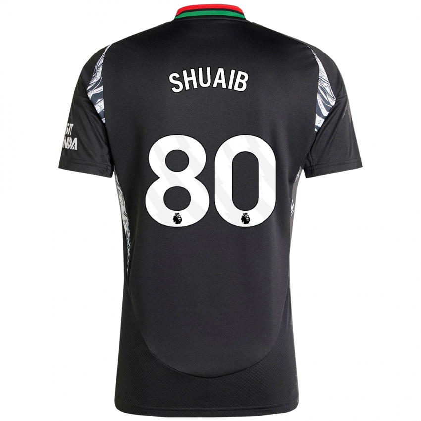 Niño Camiseta Zac Shuaib #80 Negro 2ª Equipación 2024/25 La Camisa Argentina