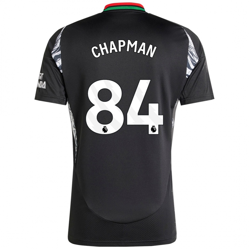 Niño Camiseta Samuel Chapman #84 Negro 2ª Equipación 2024/25 La Camisa Argentina