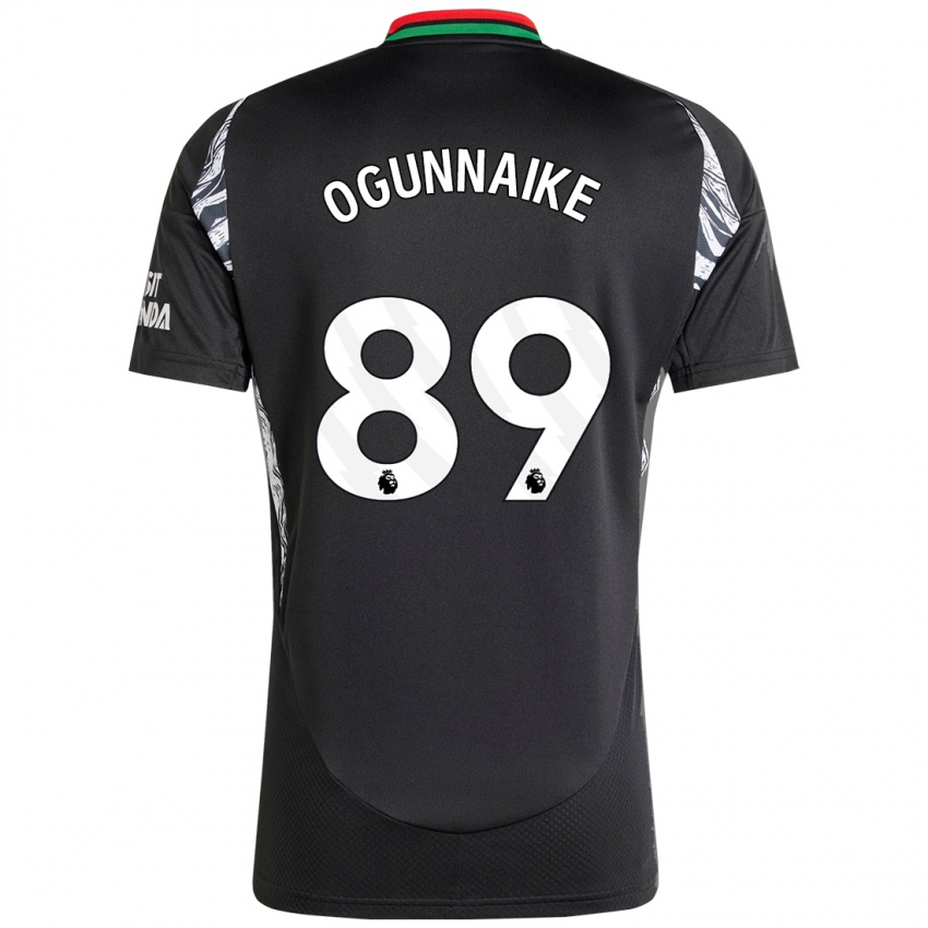 Niño Camiseta Josh Ogunnaike #89 Negro 2ª Equipación 2024/25 La Camisa Argentina