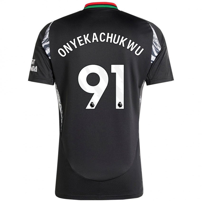 Niño Camiseta Samuel Onyekachukwu #91 Negro 2ª Equipación 2024/25 La Camisa Argentina