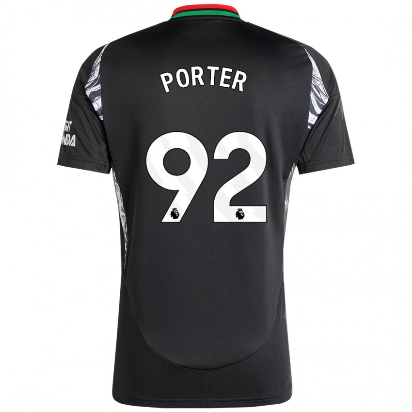 Niño Camiseta Jack Porter #92 Negro 2ª Equipación 2024/25 La Camisa Argentina