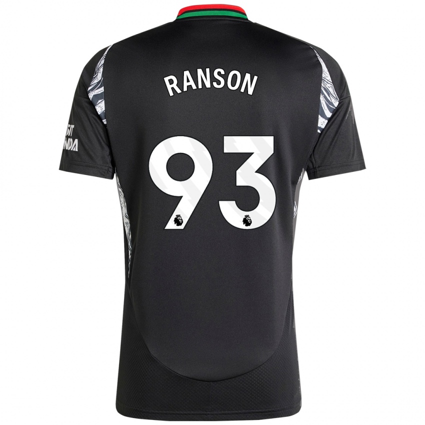 Niño Camiseta Khari Ranson #93 Negro 2ª Equipación 2024/25 La Camisa Argentina