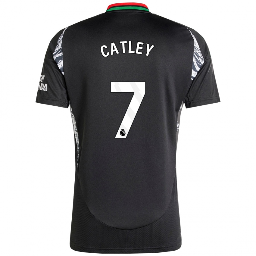 Niño Camiseta Stephanie Catley #7 Negro 2ª Equipación 2024/25 La Camisa Argentina