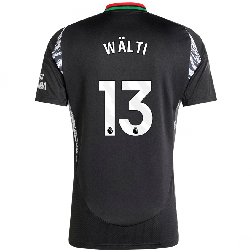 Niño Camiseta Lia Wälti #13 Negro 2ª Equipación 2024/25 La Camisa Argentina