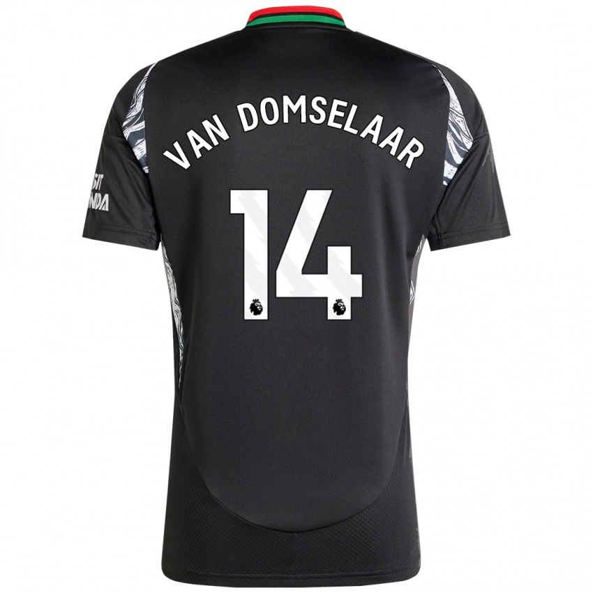 Niño Camiseta Daphne Van Domselaar #14 Negro 2ª Equipación 2024/25 La Camisa Argentina