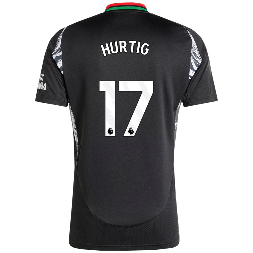 Niño Camiseta Lina Hurtig #17 Negro 2ª Equipación 2024/25 La Camisa Argentina