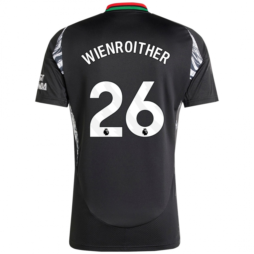 Niño Camiseta Laura Wienroither #26 Negro 2ª Equipación 2024/25 La Camisa Argentina