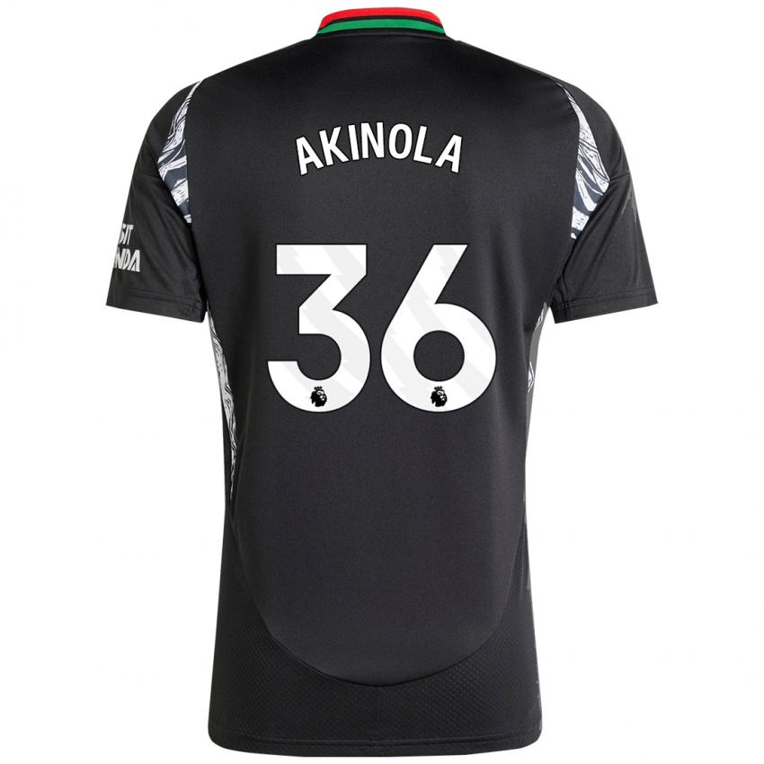 Niño Camiseta Tim Akinola #36 Negro 2ª Equipación 2024/25 La Camisa Argentina