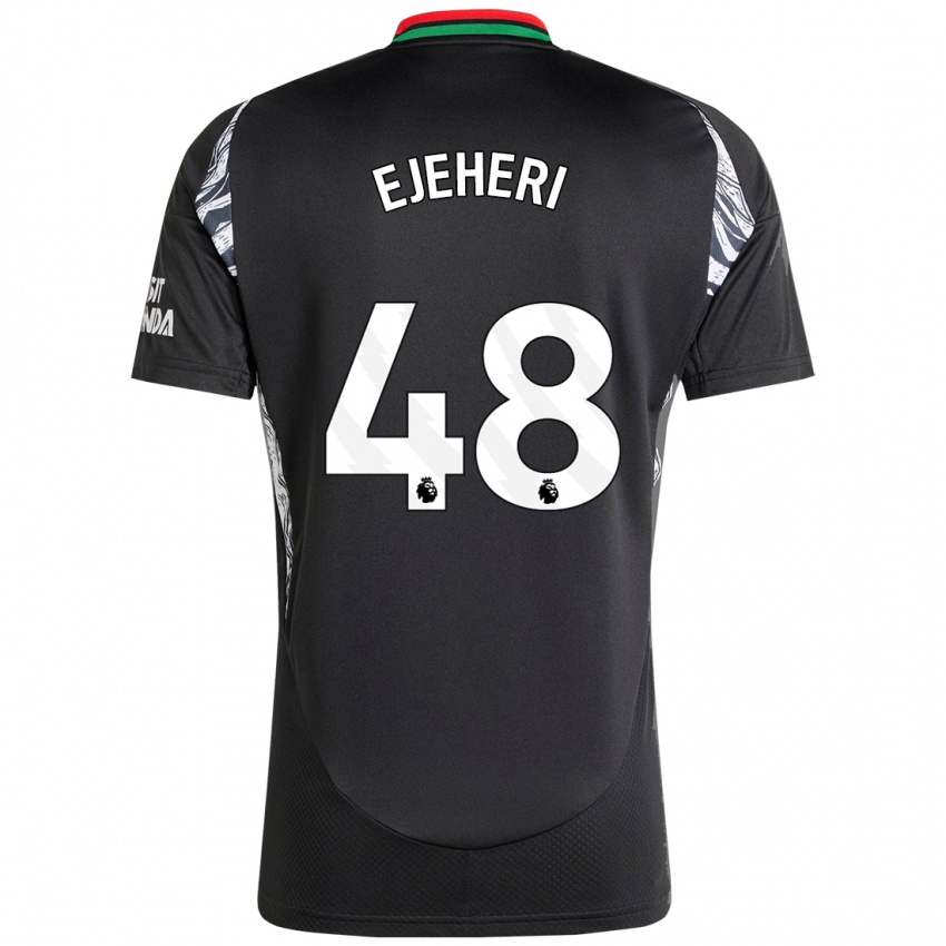 Niño Camiseta Ovie Ejeheri #48 Negro 2ª Equipación 2024/25 La Camisa Argentina