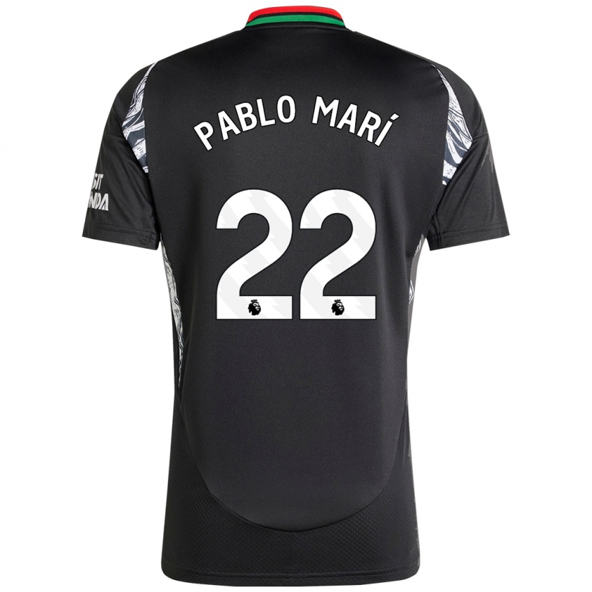 Niño Camiseta Pablo Mari #22 Negro 2ª Equipación 2024/25 La Camisa Argentina