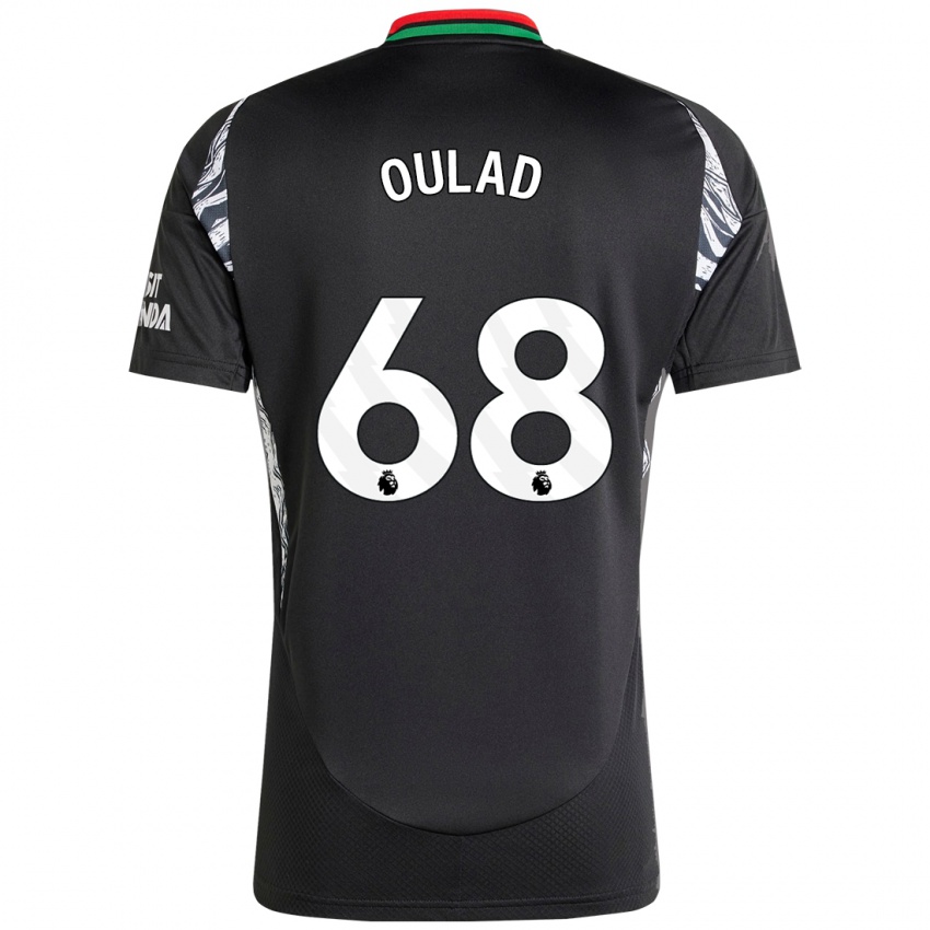 Niño Camiseta Salah-Eddine Oulad M'hand #68 Negro 2ª Equipación 2024/25 La Camisa Argentina