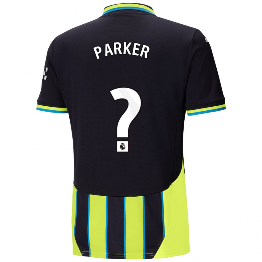 Niño Camiseta Harrison Parker #0 Azul Amarillo 2ª Equipación 2024/25 La Camisa Argentina