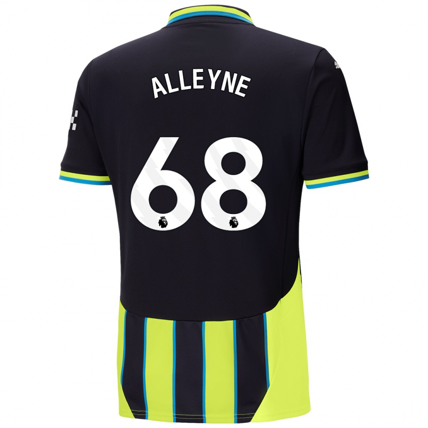 Niño Camiseta Max Alleyne #68 Azul Amarillo 2ª Equipación 2024/25 La Camisa Argentina