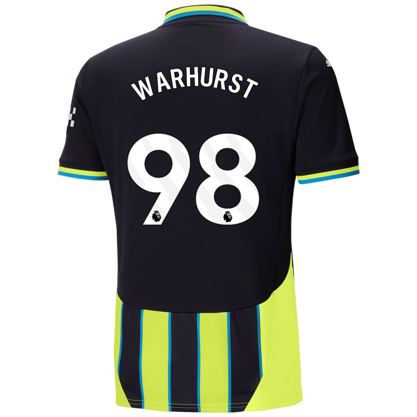 Niño Camiseta Matthew Warhurst #98 Azul Amarillo 2ª Equipación 2024/25 La Camisa Argentina