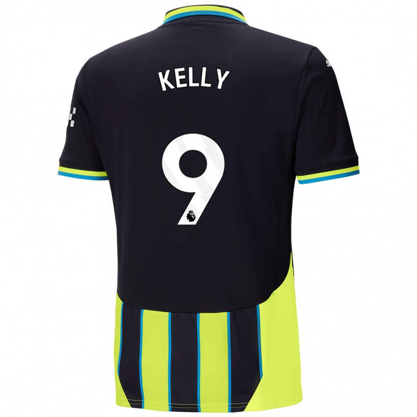 Niño Camiseta Chloe Kelly #9 Azul Amarillo 2ª Equipación 2024/25 La Camisa Argentina