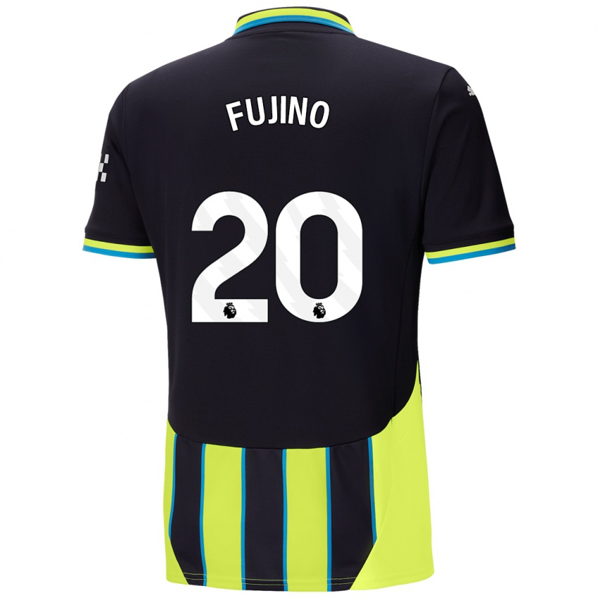 Niño Camiseta Aoba Fujino #20 Azul Amarillo 2ª Equipación 2024/25 La Camisa Argentina