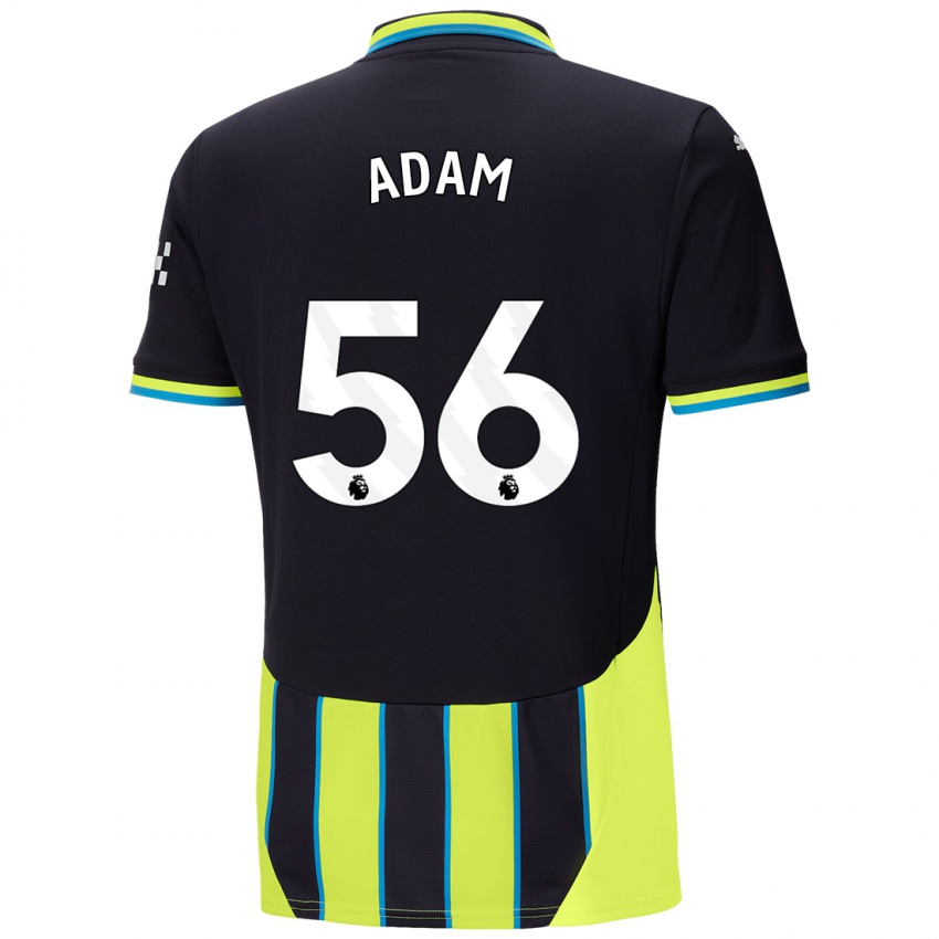 Niño Camiseta Josh Adam #56 Azul Amarillo 2ª Equipación 2024/25 La Camisa Argentina