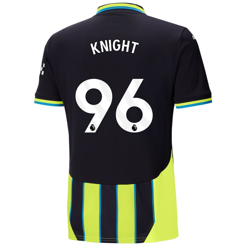 Niño Camiseta Ben Knight #96 Azul Amarillo 2ª Equipación 2024/25 La Camisa Argentina