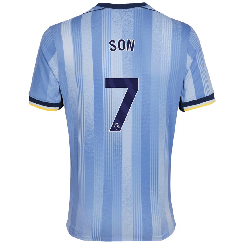 Niño Camiseta Heung-Min Son #7 Azul Claro 2ª Equipación 2024/25 La Camisa Argentina