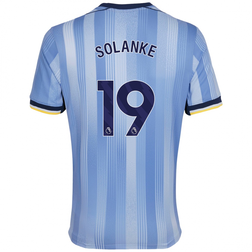 Niño Camiseta Dominic Solanke #19 Azul Claro 2ª Equipación 2024/25 La Camisa Argentina