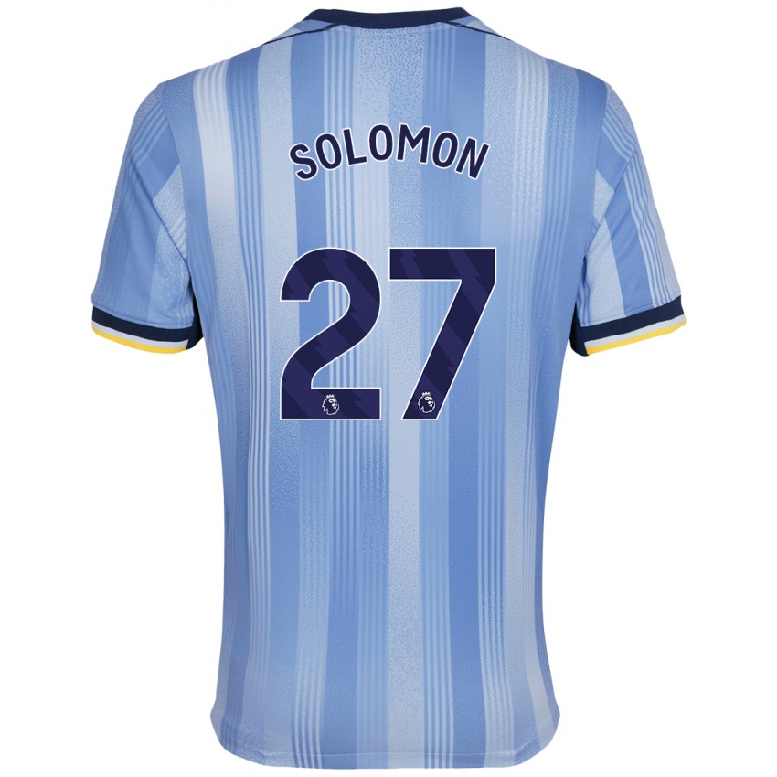 Niño Camiseta Manor Solomon #27 Azul Claro 2ª Equipación 2024/25 La Camisa Argentina