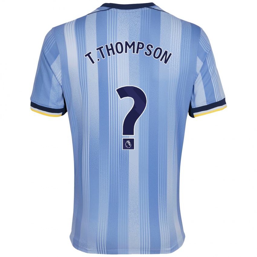 Niño Camiseta Tynan Thompson #0 Azul Claro 2ª Equipación 2024/25 La Camisa Argentina