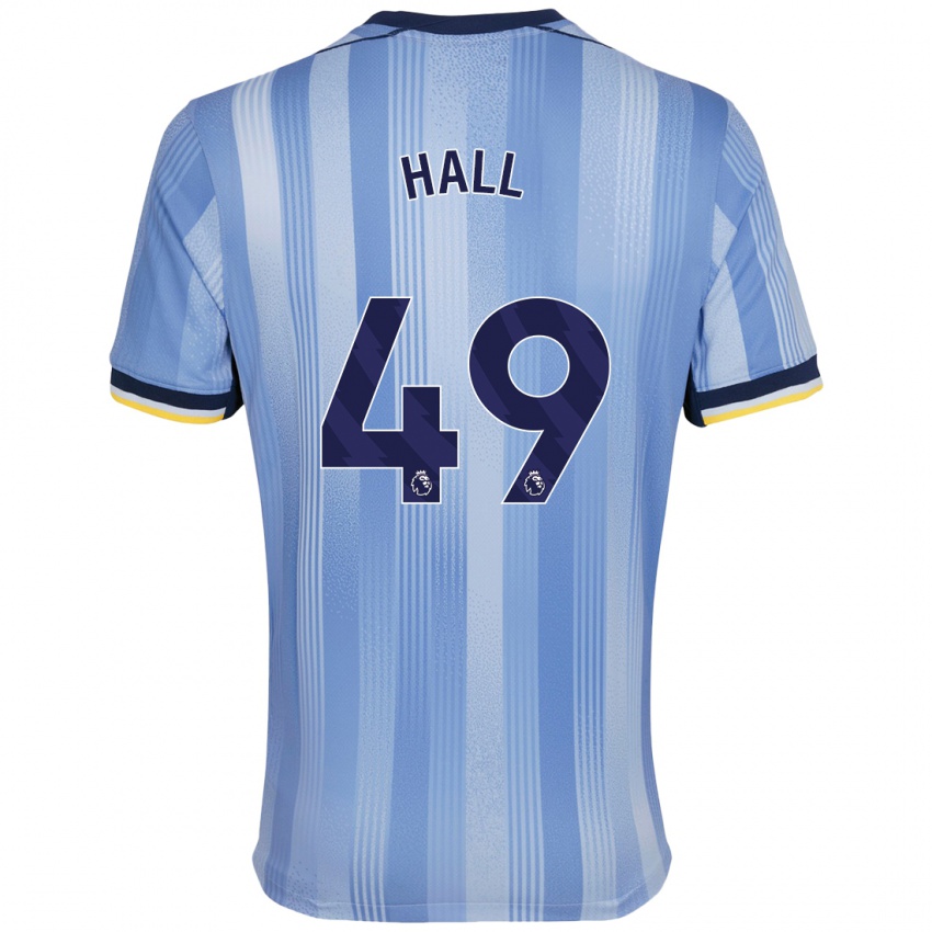 Niño Camiseta Tyrese Hall #49 Azul Claro 2ª Equipación 2024/25 La Camisa Argentina