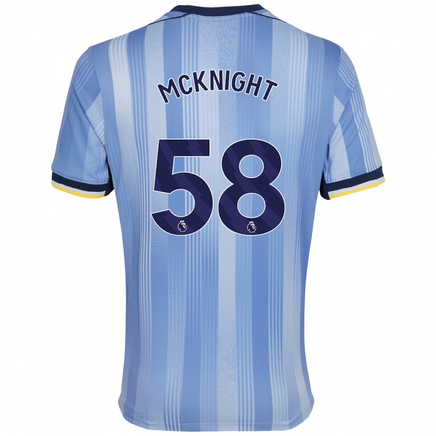 Niño Camiseta Maxwell Mcknight #58 Azul Claro 2ª Equipación 2024/25 La Camisa Argentina